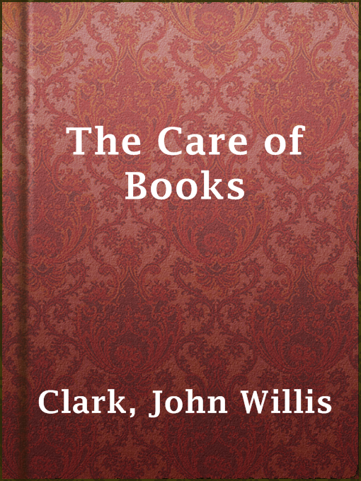 Cover image for The Care of Books